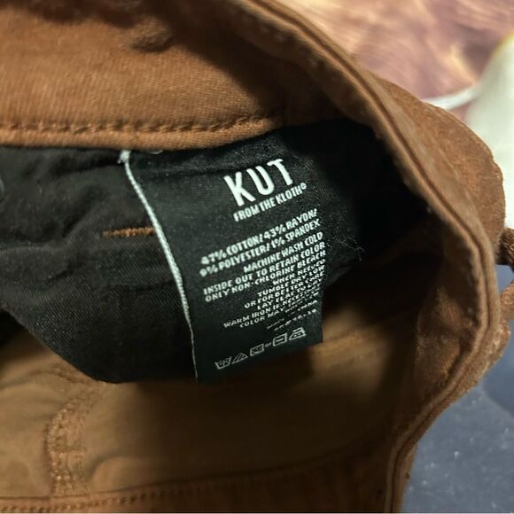 Women’s Kut from the Kloth Skinny Burnt Orange Jean Size 6 - Picture 7 of 7